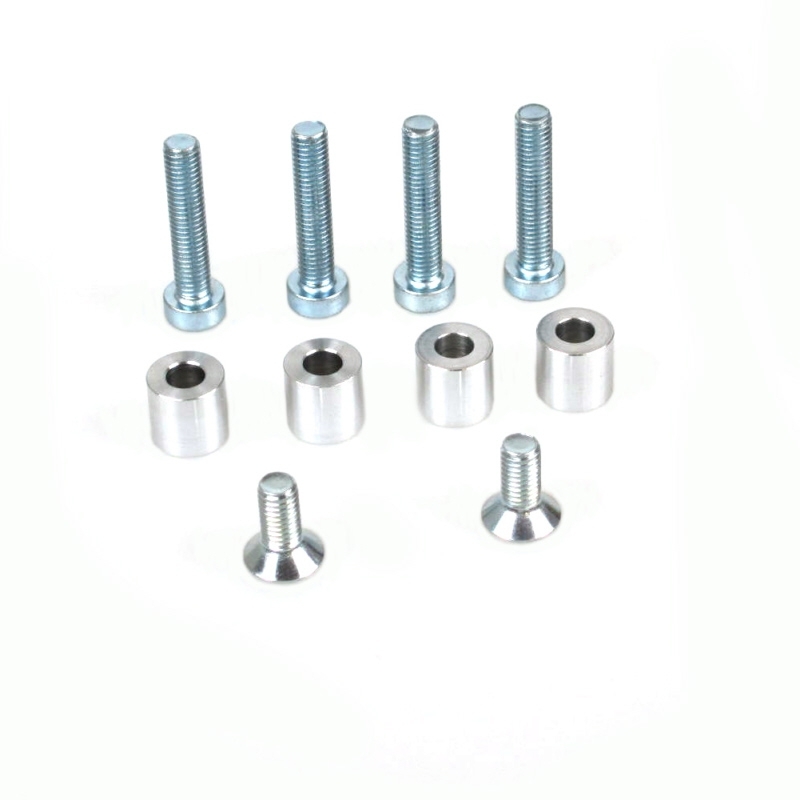 Engine bolts and distance bushings