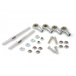 Alloy 7075 steering rods with steel ball joints