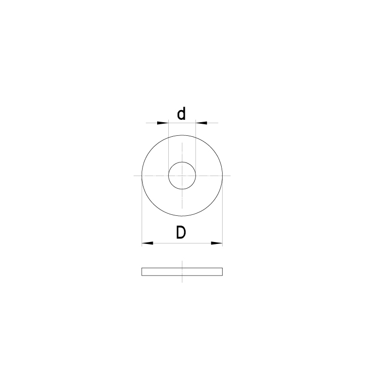 Sluitring extra groot (10st)