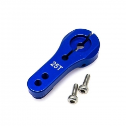 Servo arm alloy 24mm blue -...