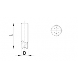 Stelbout met kratereinde (10st)