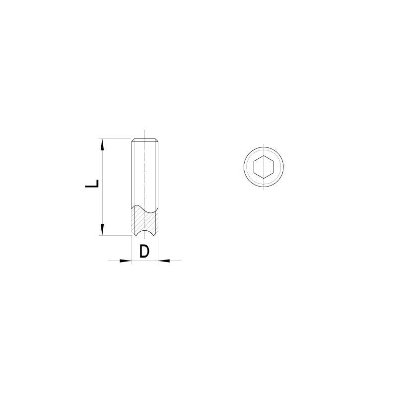 Stelbout met kratereinde (10st)